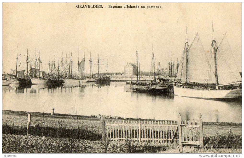 GRAVELINES (59) Voiliers Islandais Bateaux D'Islande En Partance - Gravelines