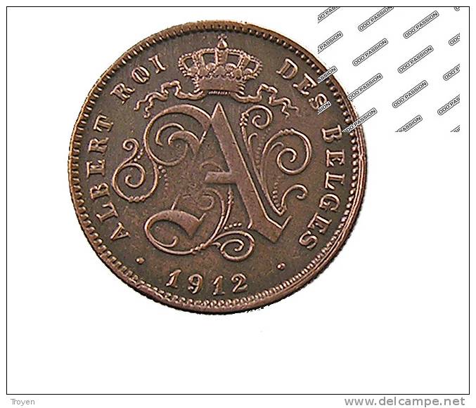 Belgique - 2 Centimes - 1912 - Cuivre - TTB - 2 Cents