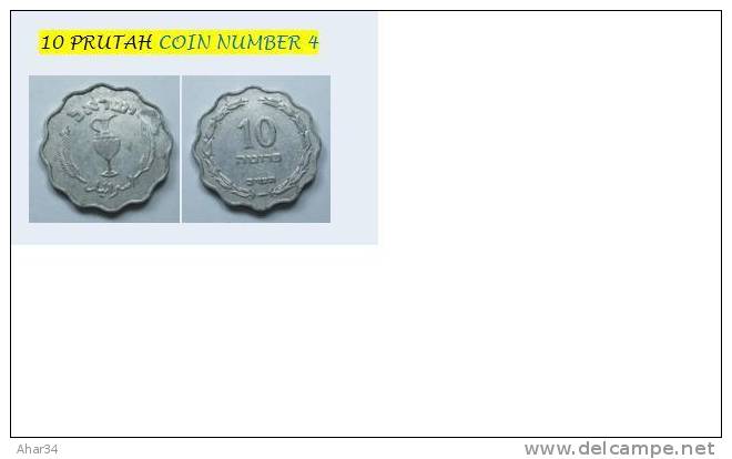 ISRAEL LOT  33x10=330  DIFFERENT COINS PRUTA  AGORA AGORAH COIN LIRA . FREE SHIPPING SURFACE MAIL REGISTERED  .