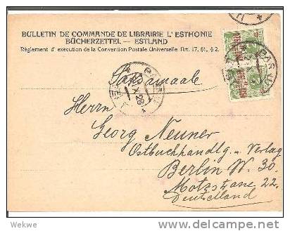 Bal005/ Karte Pernau 1928 Nach Berlin - Estland