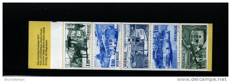 SWEDEN/SVERIGE - 1977  PUBLIC TRANSPORTS   BOOKLET    MINT NH - 1951-80