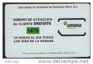 GSM - SPAIN - AMENA - MINT - Sin Clasificación