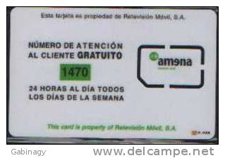 GSM - SPAIN - AMENA - MINT - Sin Clasificación