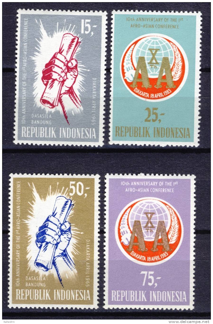 Indonesia 1965, Afro - Asian Conference (MH) - Indonésie