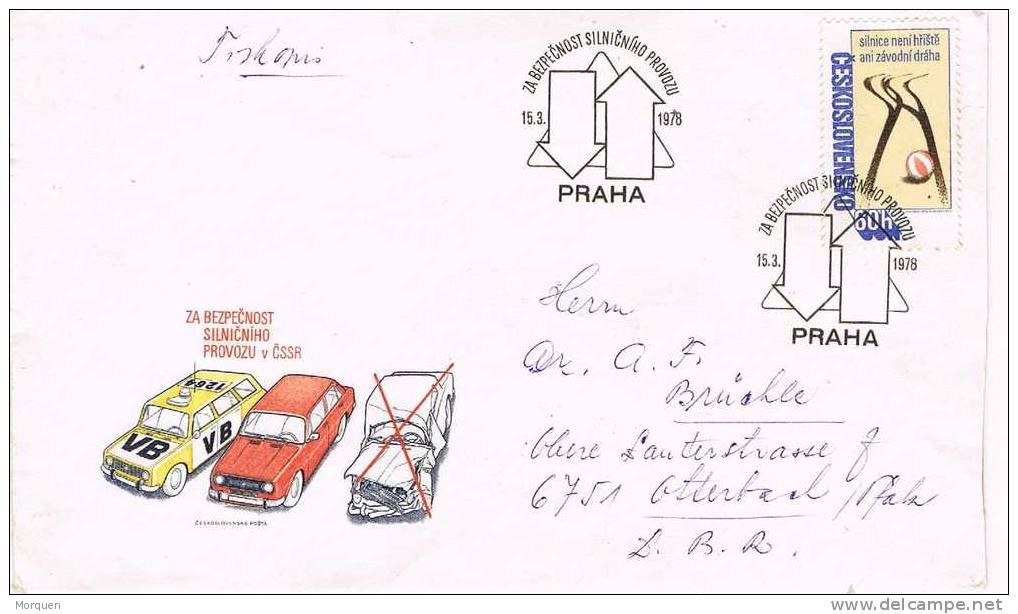 Carta  PRAHA (Checoslovaquia) 1978.  Automobil - Briefe U. Dokumente