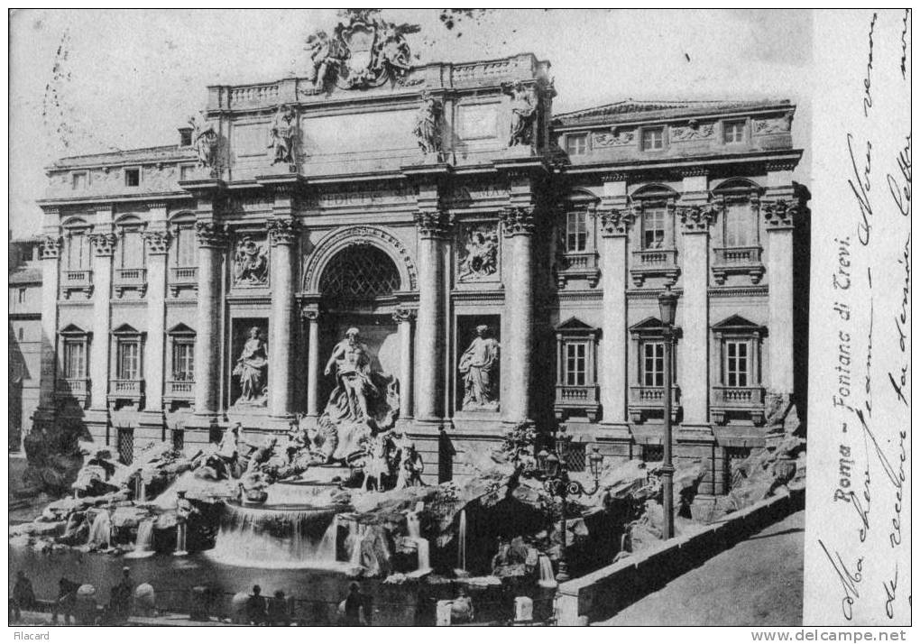 11457    Italia  Roma  Fontana  Di  Trevi  VG  1905 - Fontana Di Trevi
