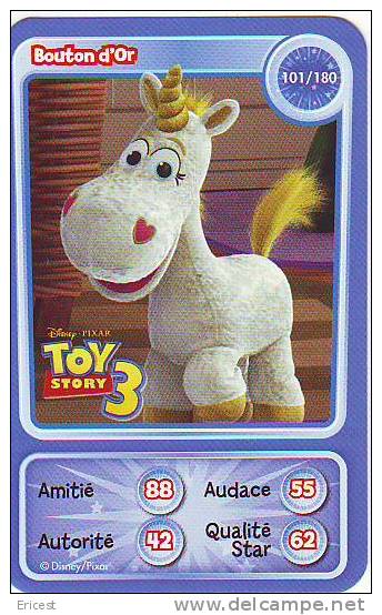 CARTE AUCHAN DISNEY BOUTON D'OR 101/180 BON ETAT - Disney