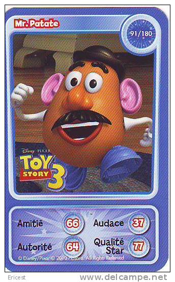 CARTE AUCHAN DISNEY MR PATATE 91/180 BON ETAT - Disney