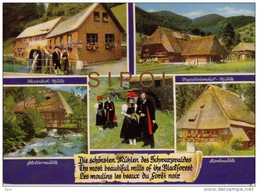 Les Plus Beaux Moulins à Eau De La Forêt Noire - Die Schönsten Mühlen Des Schwarzwaldes  Multivues TBE Voyagé - Water Mills