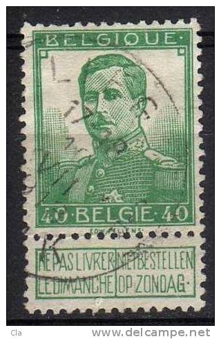 114  Obl  Liège   Cob 18.5 - 1912 Pellens