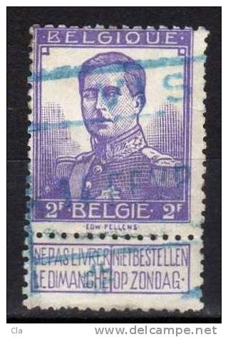 117  Obl  Ch. De Fer Bleue - 1912 Pellens