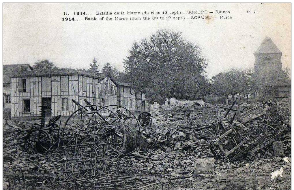 Cpa Bataille De La Marnr Scrupt - War 1914-18