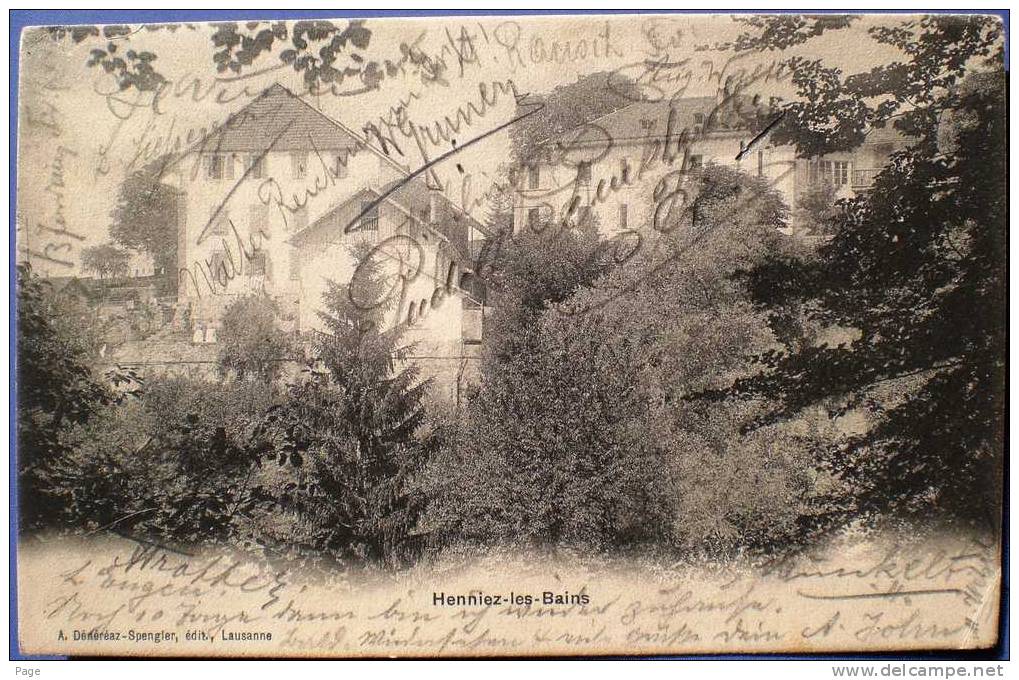 Henniez, Henniez-les Bains,1905,Lucens,verschickt Nach Pforzheim, - Henniez
