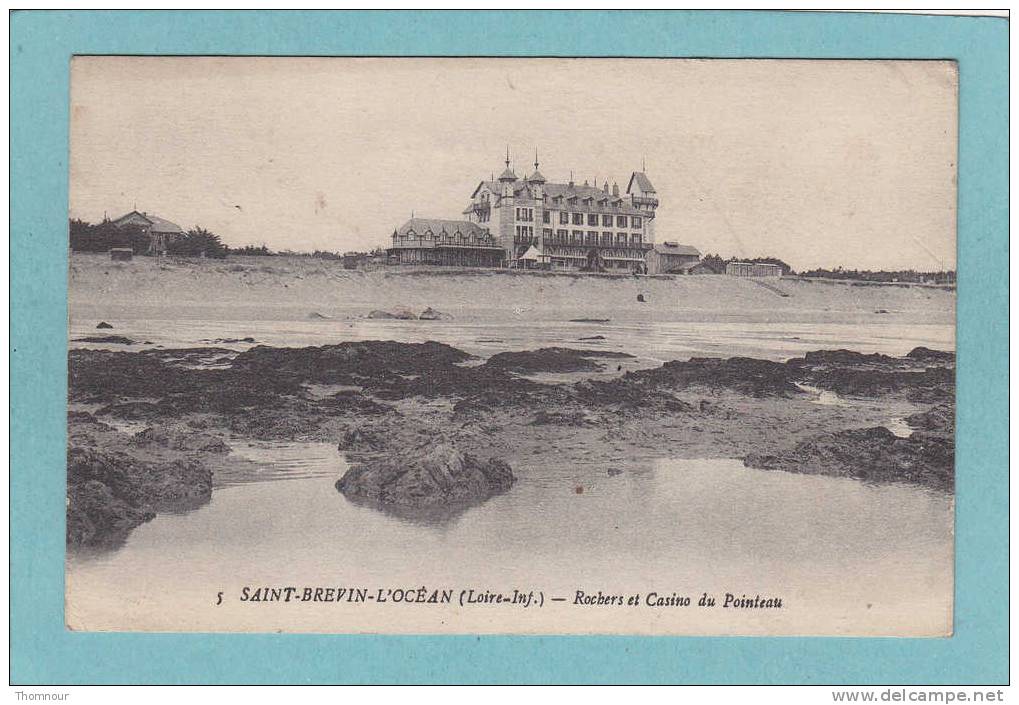 44  - SAINT-BREVIN-L´OCEAN  -  Rochers Et Casino Du Pointeau -  1919  -  BELLE CARTE  - - Saint-Brevin-l'Océan