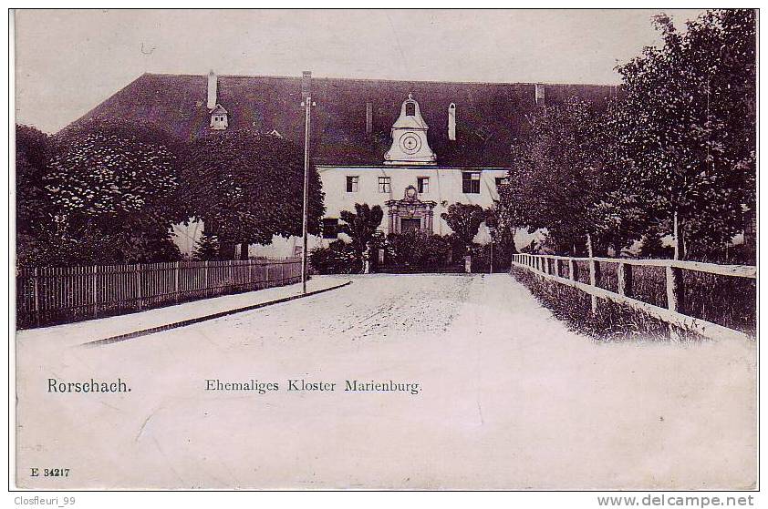 Rorschach - Ehemaliges Kloster Marienburg 1909 - Rorschach