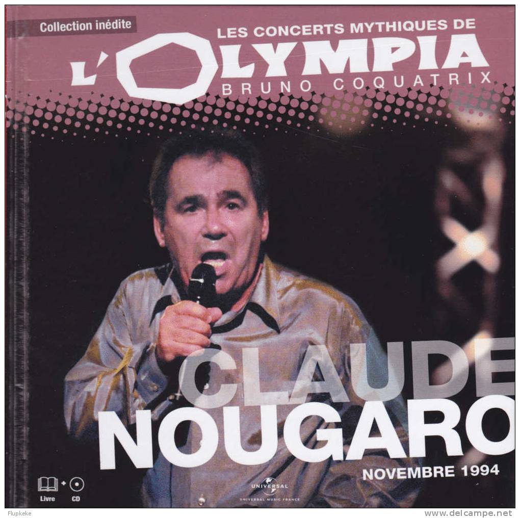 Les Concerts Mythiques De L´Olympia Claude Nougaro Novembre 1994 Cd + Livre HFA 2010 - Andere - Franstalig