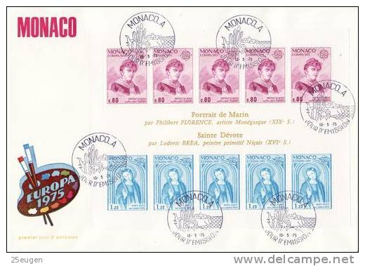 MONACO  1975  EUROPA CEPT MS FDC - 1975