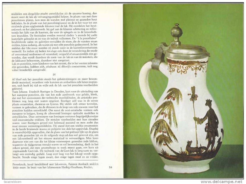 NL.- Brochure - Laque Und Porcellaine. Uitgave Van Herbol-Werke. Herbig-Haarhaus AG - Keulen. 3 Scans - Andere & Zonder Classificatie