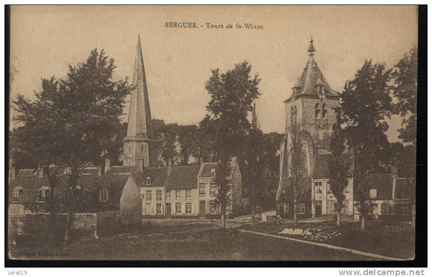 59..bergues.....tours De St Winoc ---non--ècrite ‹(•¿•)› - Bergues