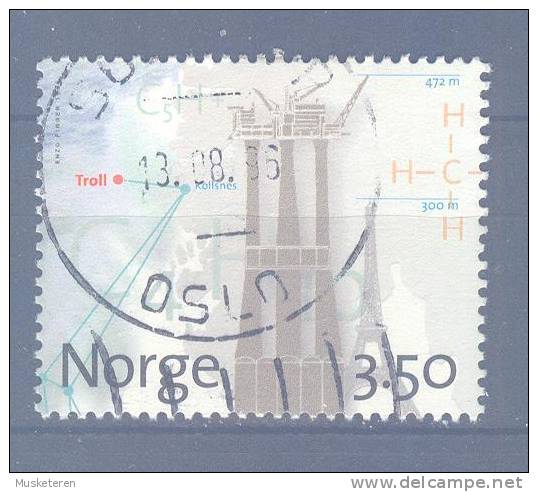 Norway 1996 Mi. 1211   3.50 Kr Erdgasförderung Aus Dem Troll-Feld - Used Stamps