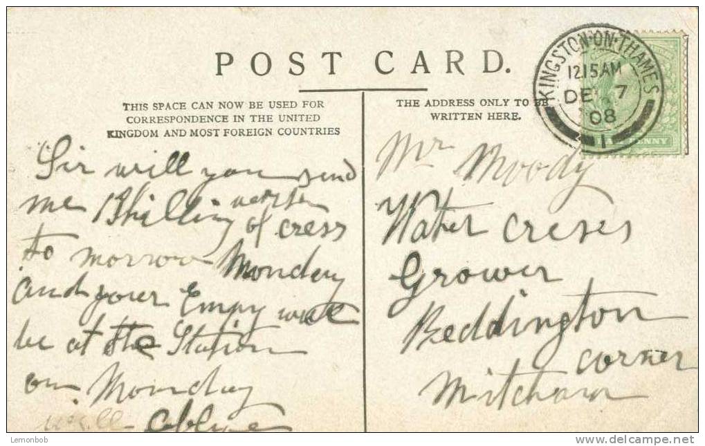 Britain United Kingdom - Cookham, Berkshire - 1908 Used Postcard [P1770] - Other & Unclassified