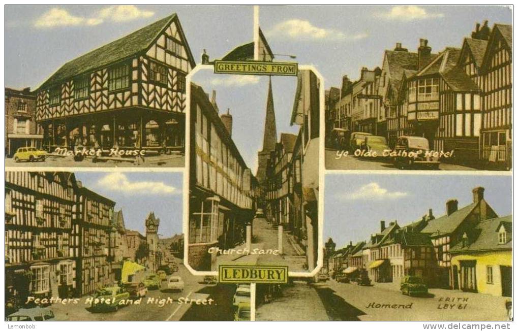 Britain United Kingdom - Ledbury - 1950s Postcard [P1772] - Herefordshire