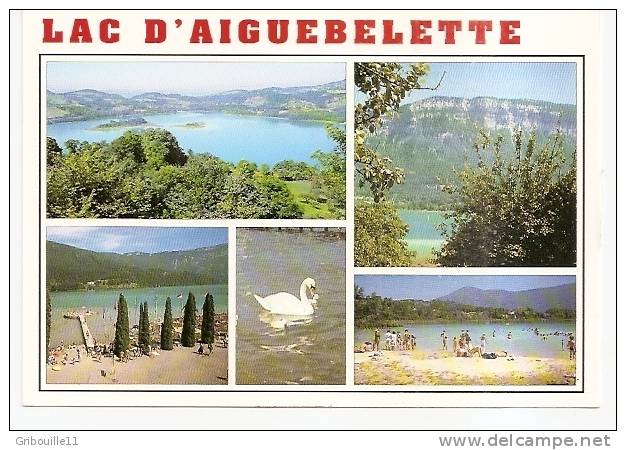 LAC D´ AIGUEBELETTE   -   ** 5 VUES  DU LAC **   -   Editeur : CELLARD De Bron   N° SA 6834 - Aiguebelle