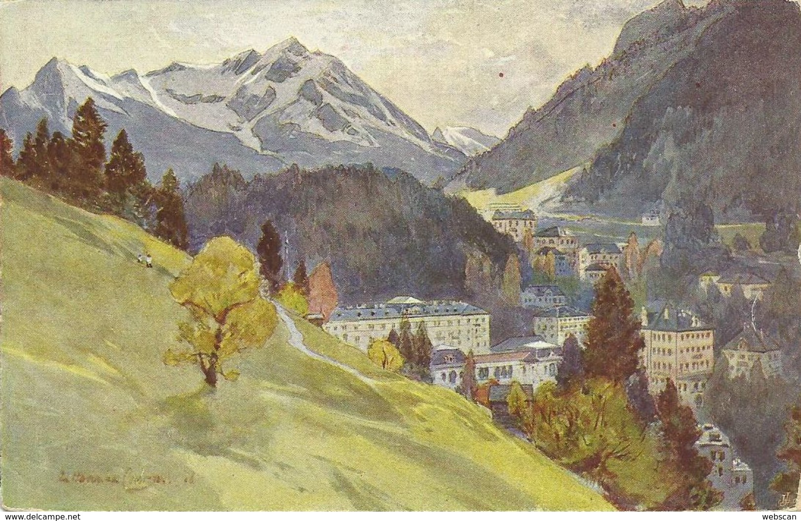 AK Bad Gastein Künstlerlitho Compton Color ~1910 #08 - Compton, E.T.