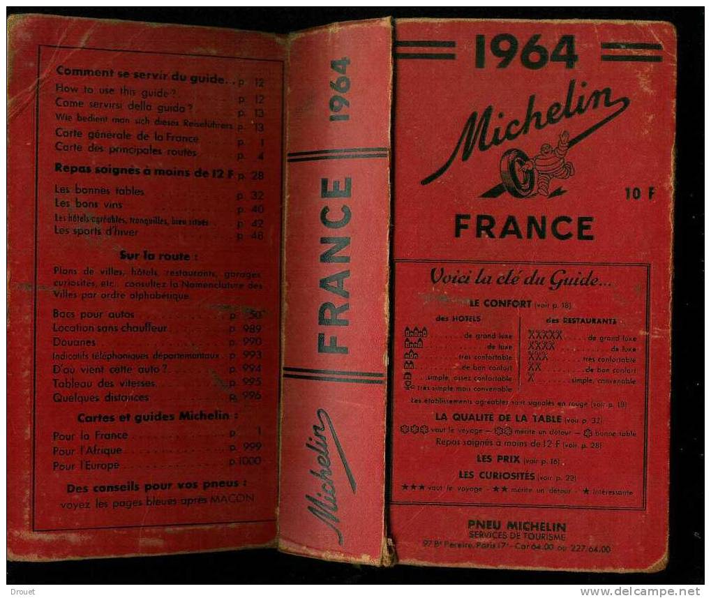 GUIDE MICHELIN FRANCE 1964 - Michelin-Führer