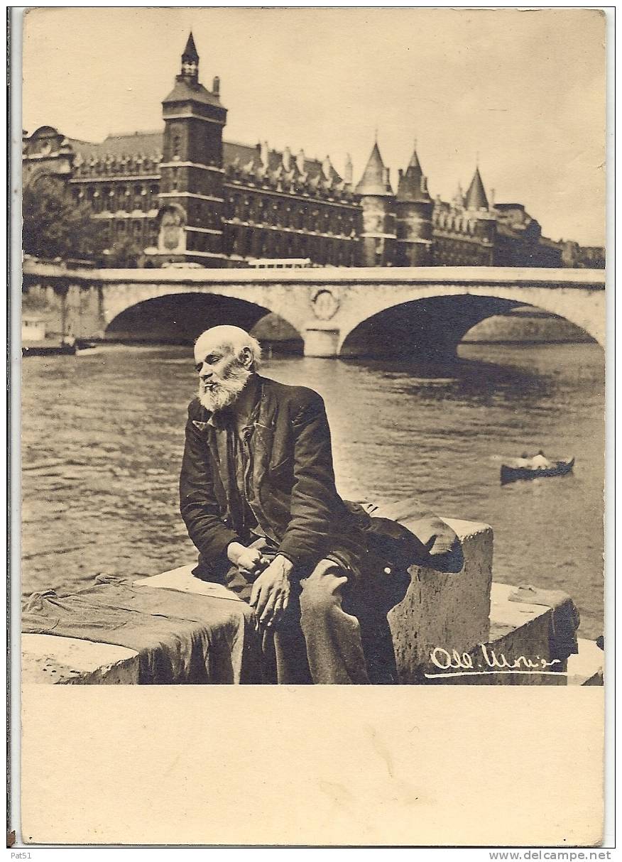 CP - Photo - Albert MONIER : Paris - Entre Les Ponts...Quai De Gesvres - N° 150 - Monier