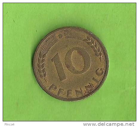 GERMANY - GERMANIA 10 PFENNIG 1949 D - Other & Unclassified