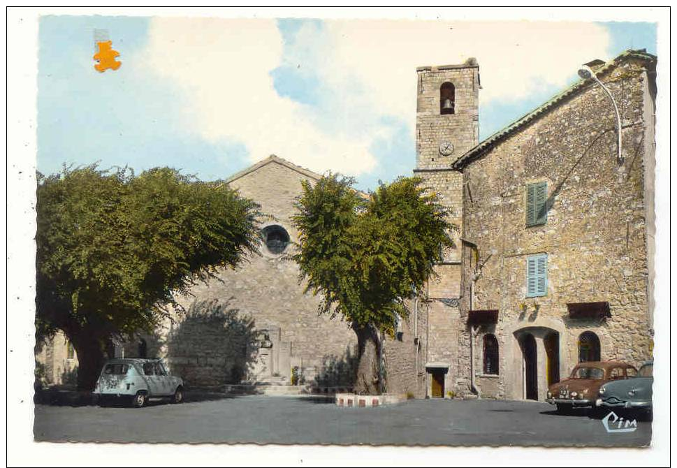 13964-NO-06-LE BAR-sur-LOUP-Place De La Tour Avec L´Eglise-----------voitures Dont 4L - Other & Unclassified