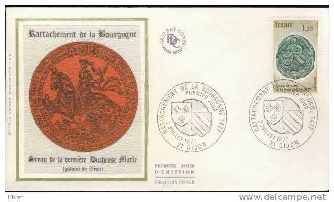 FRANCE 1976 FDC YV 1944. BLANC. - 1970-1979