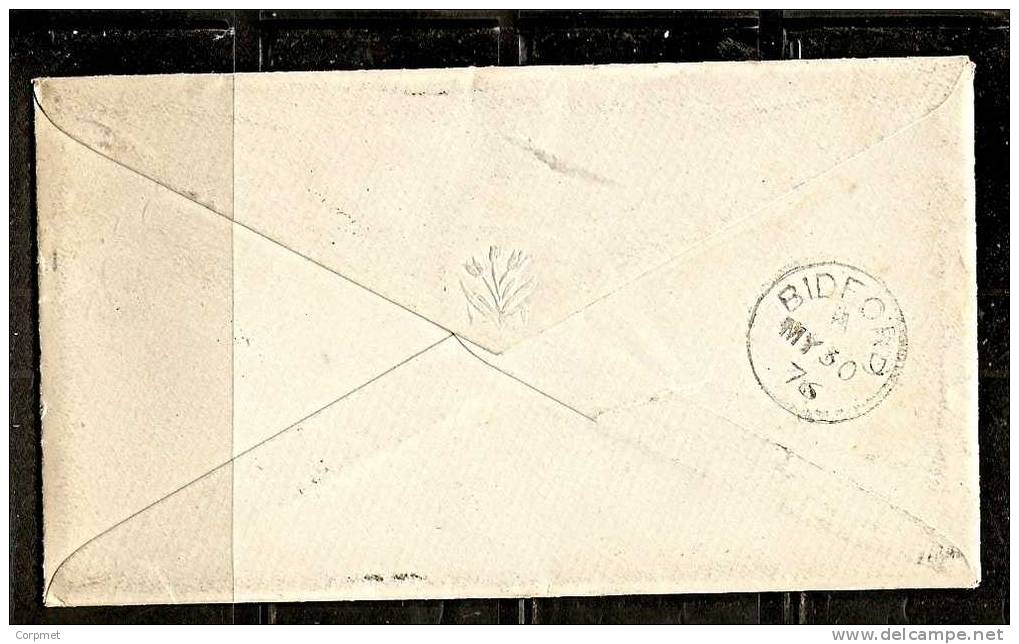 UK - 1876 COVER From BIDFORD To REDDITCH  -LETTER With Full CONTENTS - 1p Red Plate 175 - Lettres & Documents