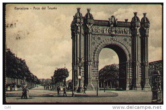 SPAIN Ca 1920 - POSTAL CARD - BARCELONA, Arco Del Triunfo - Barcelona