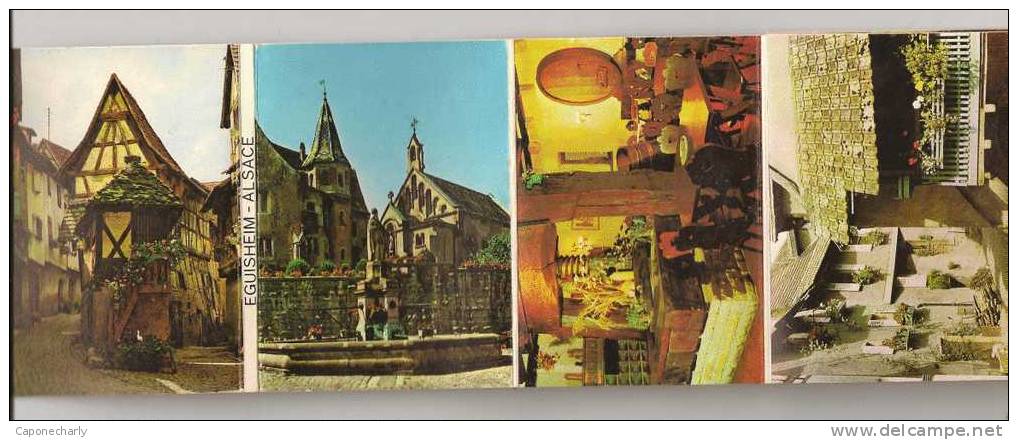 Depliant 8 Photos Vues  7,5 CM CM X 10,5CM EGUISHEIM 68 HAUT RHIN ALSACE - Other & Unclassified