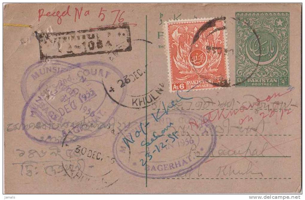 Experimental P. O, Registered Postal Card, Not Known, Postal History, Used Pakistan As Per The Scan - Pakistan