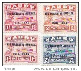 Nauru-1935 Jubilee Mint Hinged Set - Nauru