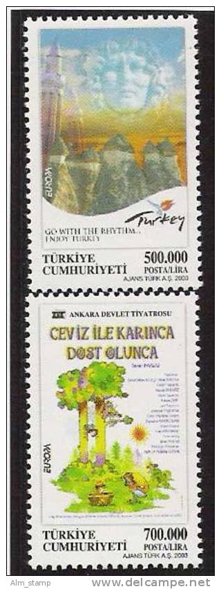 2003 Türkei   Mi. 3333-4**MNH  Europa - 2003