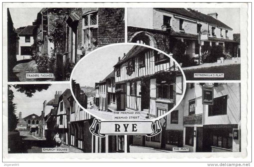 CPSM RYE (Royaume Uni Angleterre Sussex) - 5 Vues - Rye