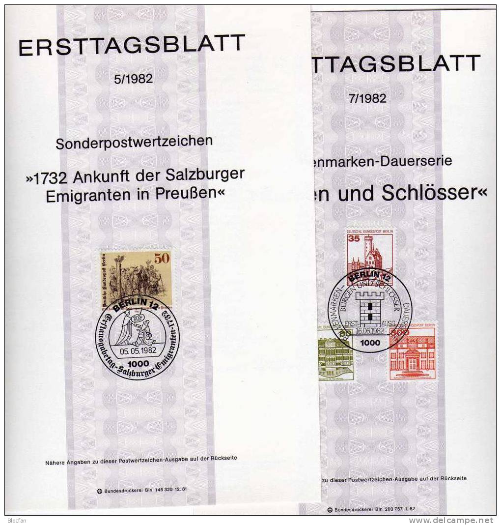 Berlin ETB - Sammlung 1975 Bis 1990 Komplett 482-879 SST 580€ Berliner Ersttagsblätter Mit Beschreibung Set From Germany - Lots & Kiloware (min. 1000 Stück)