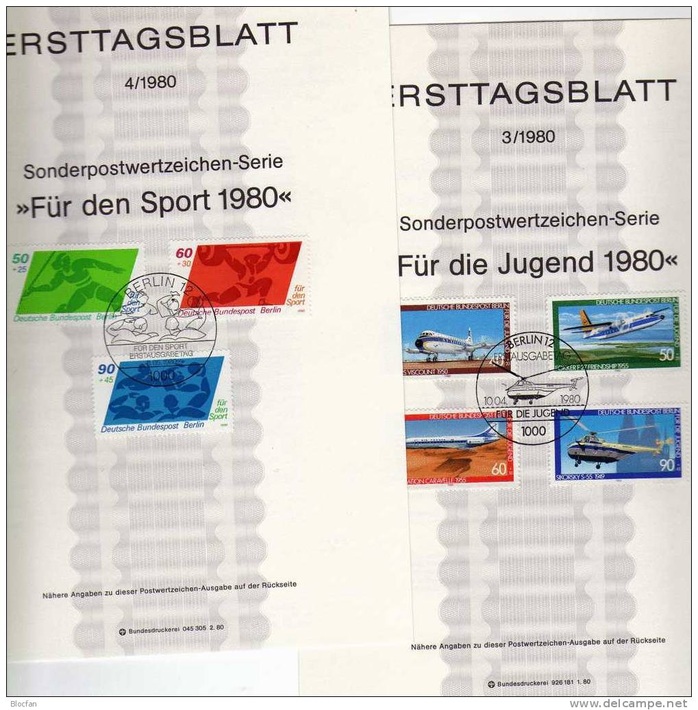 Berlin ETB - Sammlung 1975 Bis 1990 Komplett 482-879 SST 580€ Berliner Ersttagsblätter Mit Beschreibung Set From Germany - Kilowaar (min. 1000 Zegels)