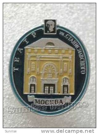 Art Culture: Theater Of Stanislavskiy / Soviet Badge _36_3616 - Other & Unclassified