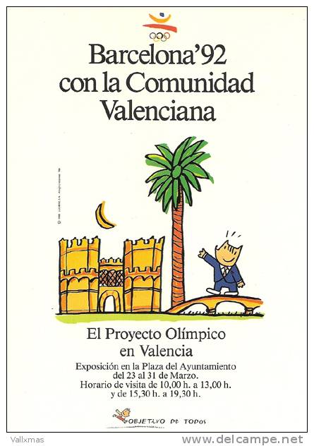 Colección Olimpica Barcelona 92 - El Proyecto Olímpico En Valencia - COBI - Olympics Games - Jeux Olympiques - Valencia