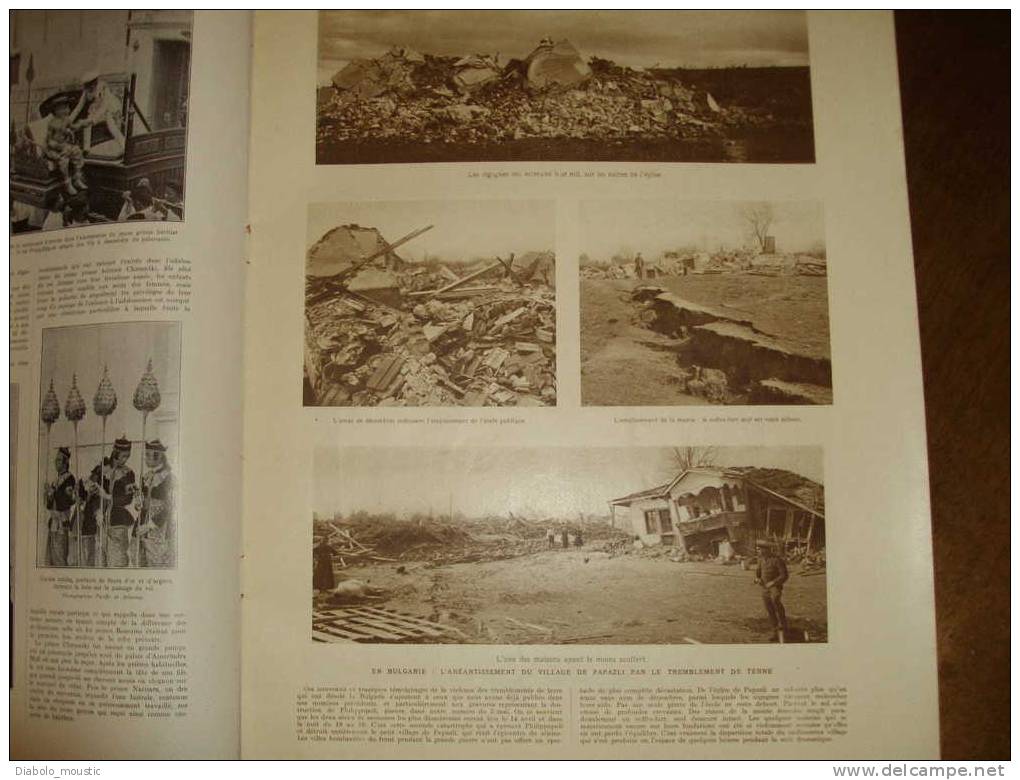 19 -05-1928 : Pub Couleur Pleine Page ; SIAM ; Tremblement De Terre En Bulgarie ; Nouvelles Recherches Sur La LUNE.... - L'Illustration