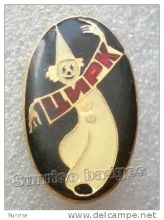 Circus: Clown / Old Soviet Badge _36_ci3598 - Other & Unclassified