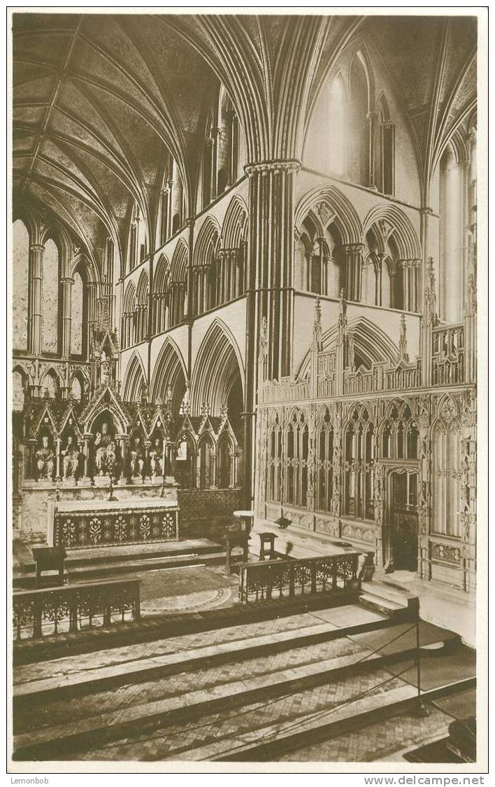 Britain United Kingdom - Worcester Cahtedral, The Choir - Old Real Photograph Postcard [P1794] - Sonstige & Ohne Zuordnung