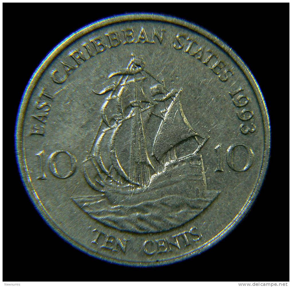 CARAIBI ORIENTALI 10 CENTS 1993 - Caraibi Orientali (Territori)