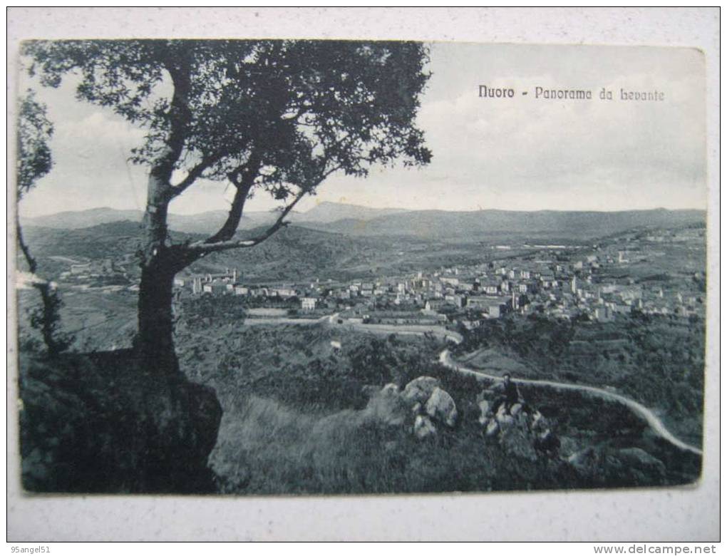 NUORO - PANORAMA DA LEVANTE 1937 - Nuoro