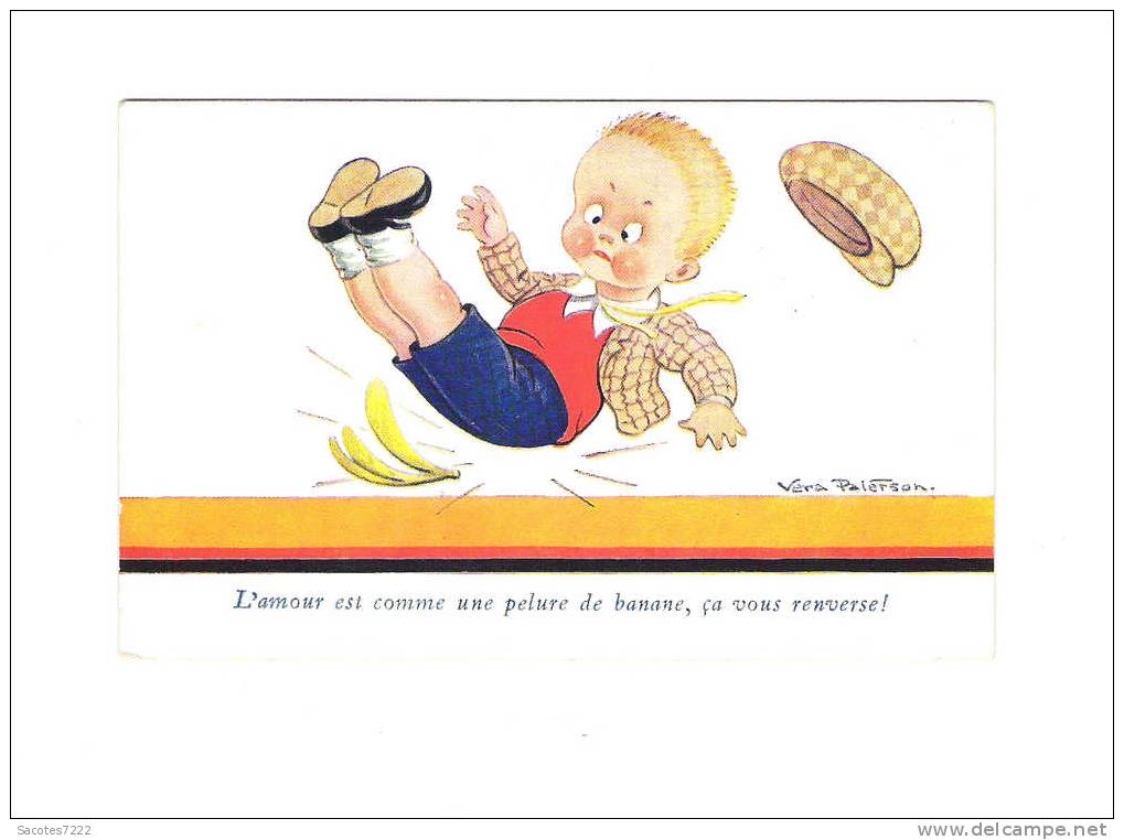 PETIT ILLUSTRATEUR D'ENFANTS : VERA PATERSON - Glisser Sur Une Peau De Banane .... - Paterson